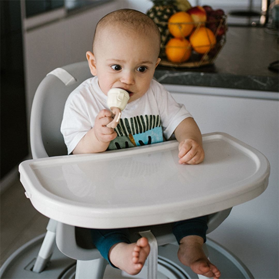 BabyOno: Βρεφικός τροφοδότης φαγητού με 2 εξαρτήματα - Μπεζ - Image 4