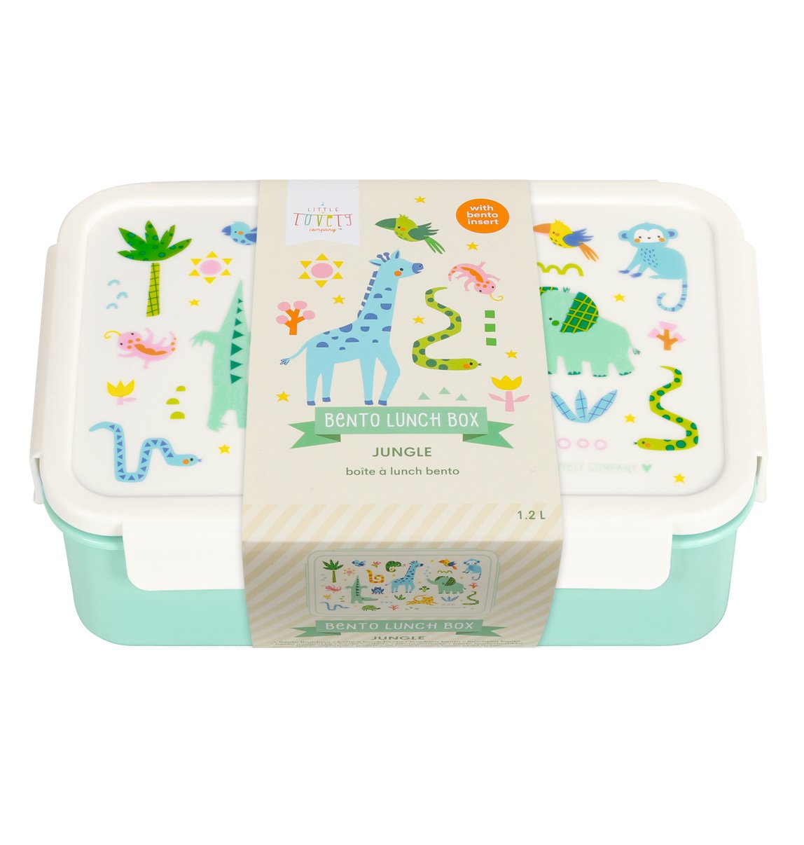 A little lovely company: Δοχείο φαγητού Bento με χωρίσματα- 1,2 L - Jungle - Image 5