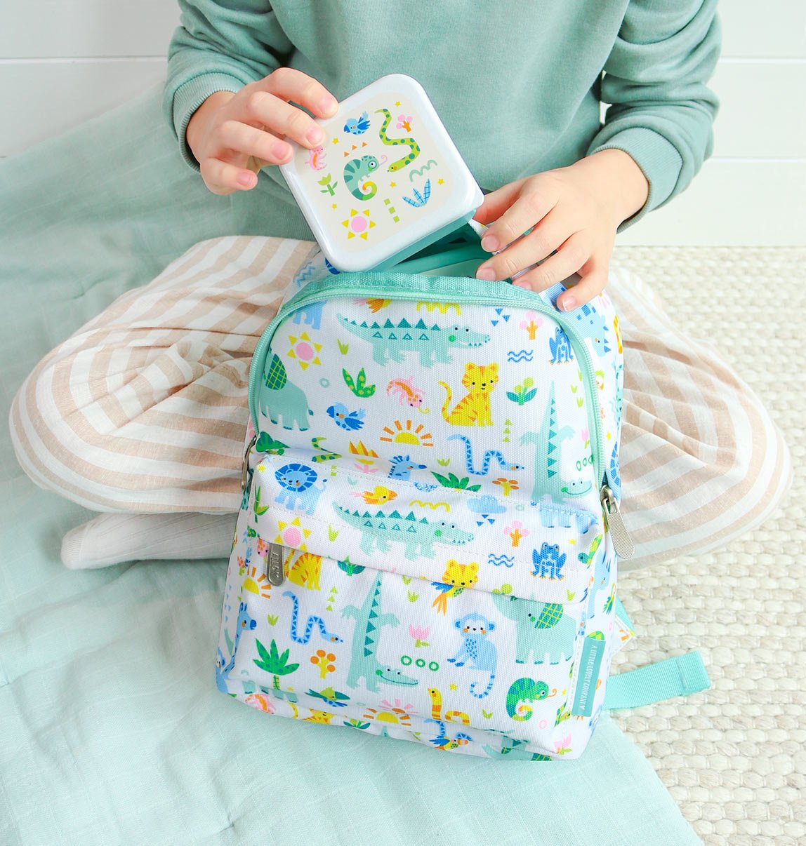 A little lovely company: Σετ 4 δοχεία φαγητού Lunch & Snack Box -Jungle - Image 5