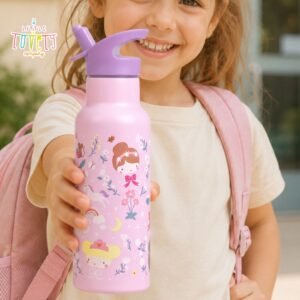A Little Lovely Company: Μπουκάλι με διπλό τοίχωμα από ανοξείδωτο ατσάλι 500ml - Princesses