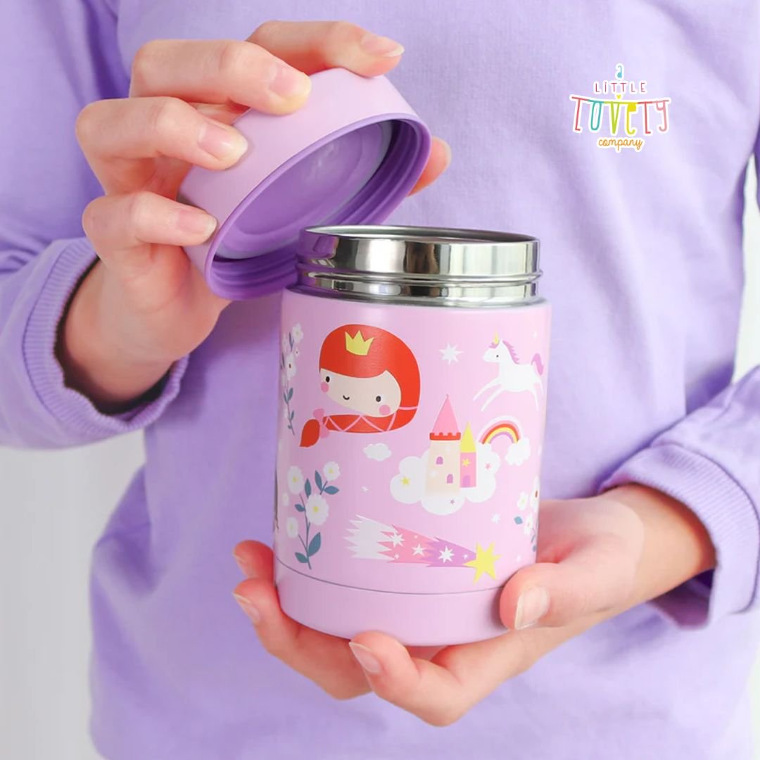 A little lovely company: Θερμός φαγητού από ανοξείδωτο ατσάλι 300ml-Princesses