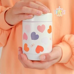 A little lovely company: Θερμός φαγητού από ανοξείδωτο ατσάλι 300ml-Hearts