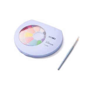 Alternative view of HIMI Σετ Ακουαρέλας 24 Χρωμάτων Solid Watercolour με Πινέλο - Blue Case