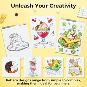 Alternative view of Ohuhu Bleedproof Coloring Book Enjoy the Sweet Moments