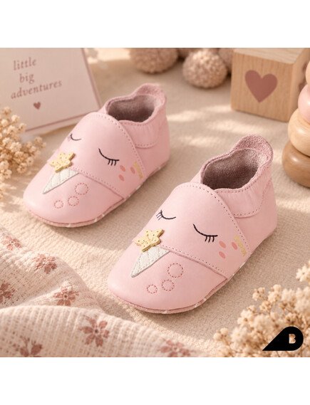 Bobux: Soft sole (3-21 μηνών) Narwhal Parfait Pink