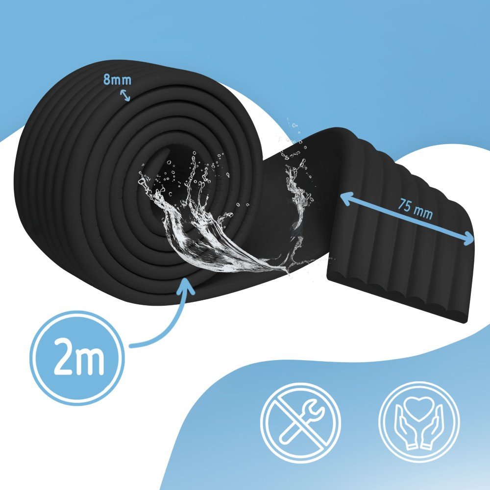 Sipo Αφρώδης Προστατευτική Ταινία L Shape – Black - Image 5