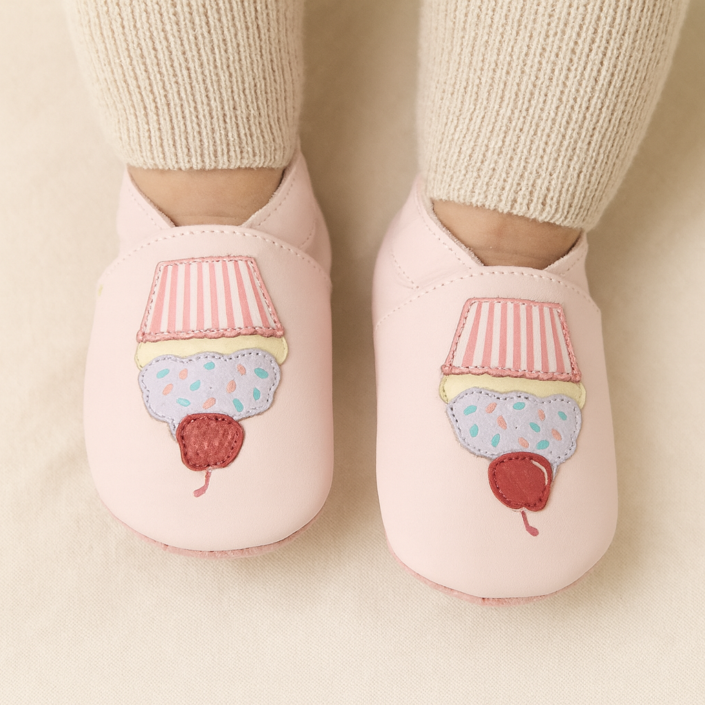 Bobux: Βρεφικά παπούτσια Soft sole (9-15 μηνών) - Cupcakes