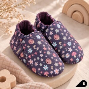 Bobux: Βρεφικά παπούτσια Soft sole  Enchantment Grape-Floral 9-15 μηνών