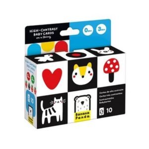 BANANA PANDA HIGH CONTRAST BABY CARDS ON A STRING 0-3 M