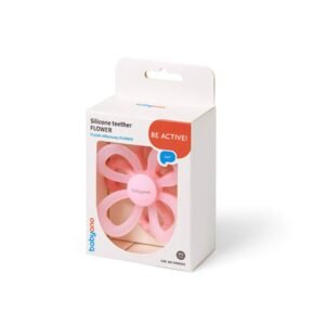 Alternative view of BabyOno: Μασητικό από μαλακή σιλικόνη - Flower Pink