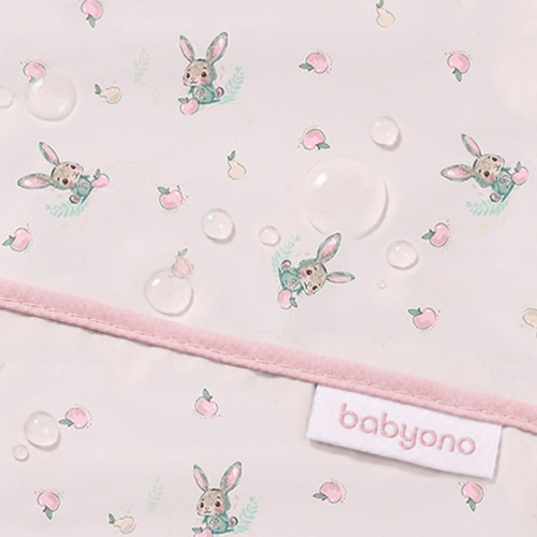 BabyOno: Αδιάβροχη σαλιάρα με μακρύ μανίκι 6m+ - Bunny - Image 5