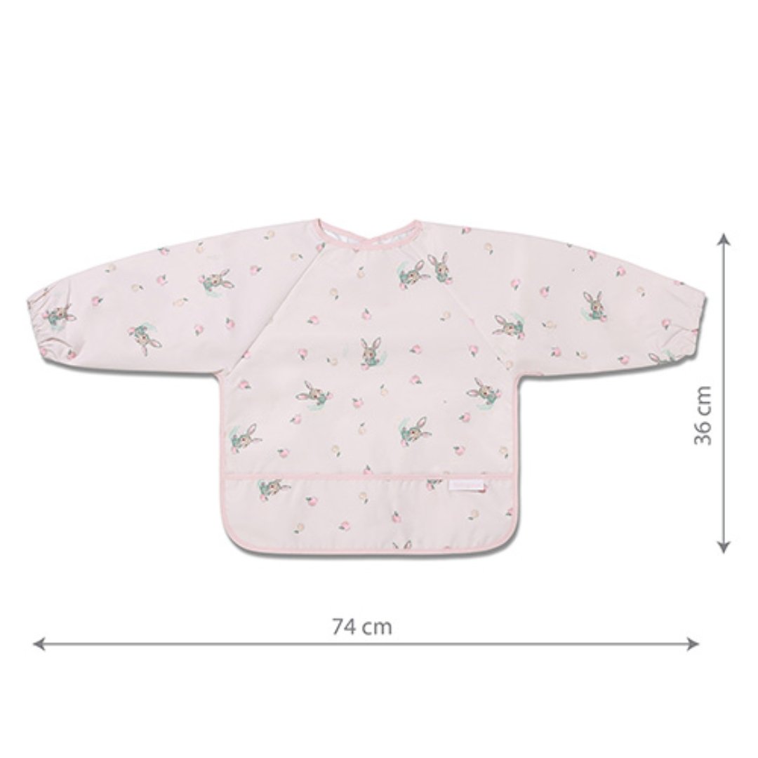 BabyOno: Αδιάβροχη σαλιάρα με μακρύ μανίκι 6m+ - Bunny - Image 7