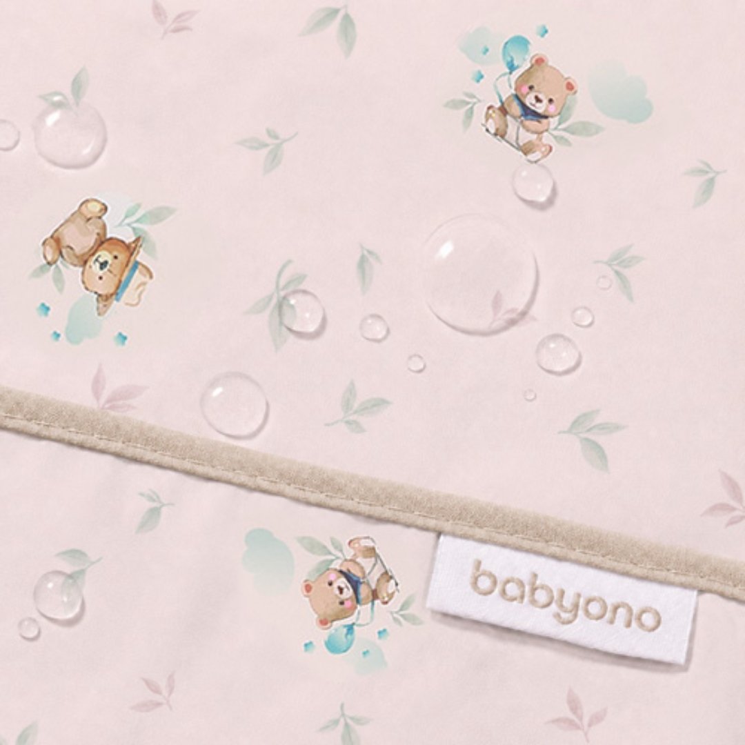 BabyOno: Αδιάβροχη σαλιάρα με μακρύ μανίκι 6m+ - Teaddy - Image 5