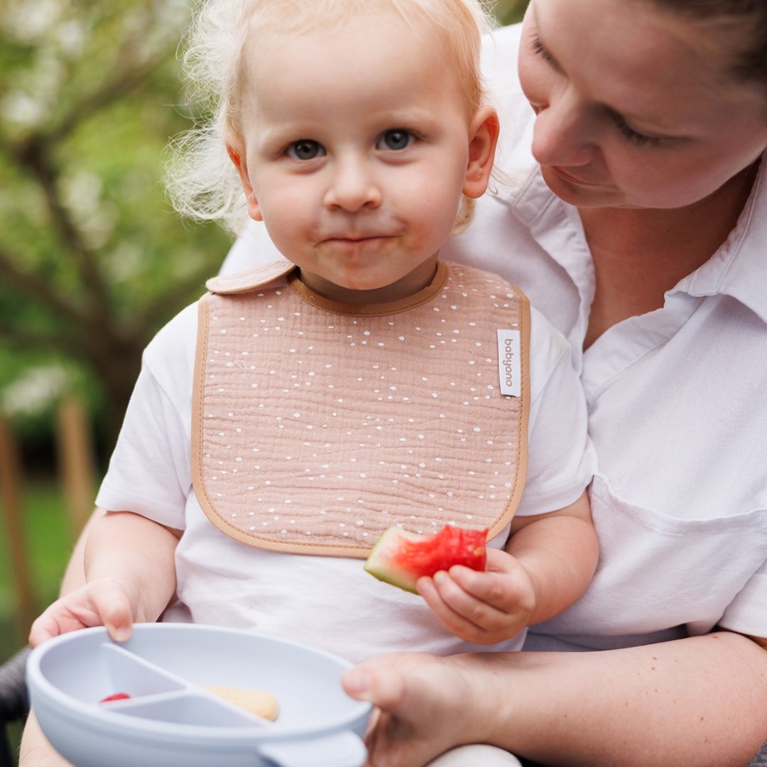 BabyOno: Σαλιάρα από Μουσελίνα με Αδιάβροχη Επένδυση - Καφέ - Image 3