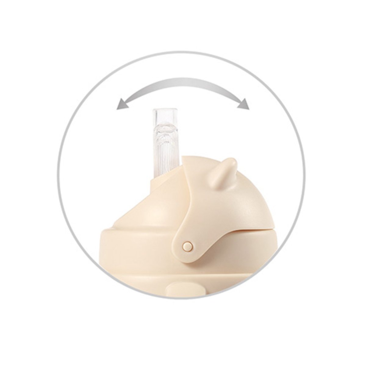 BabyOno: Παιδικό ποτηράκι με καλαμάκι και βαρίδι 270ml (non spill) - Μπεζ - Image 5