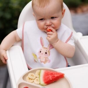BabyOno: Σαλιάρα Βαμβακερή - Αδιάβροχη 9m+ Ροζ